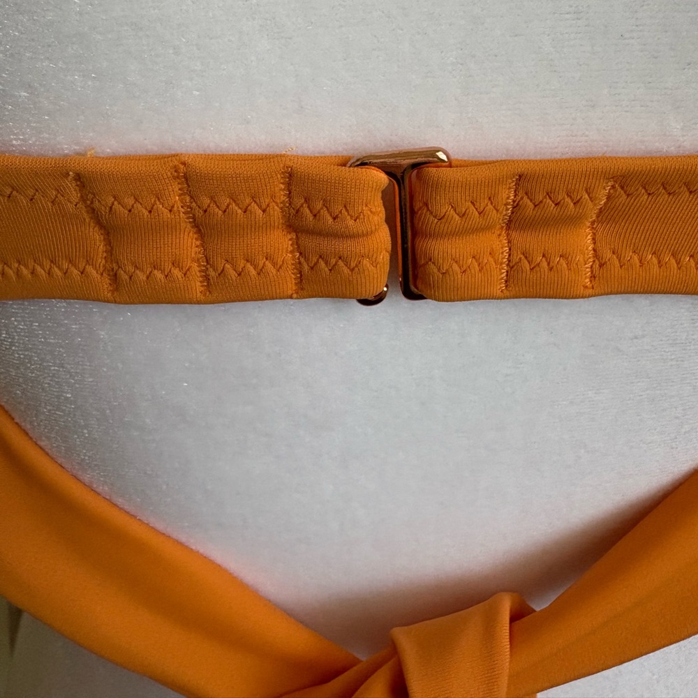 Shade & Shore Orange High Neck Bikini Top 34C - Picture 7 of 12